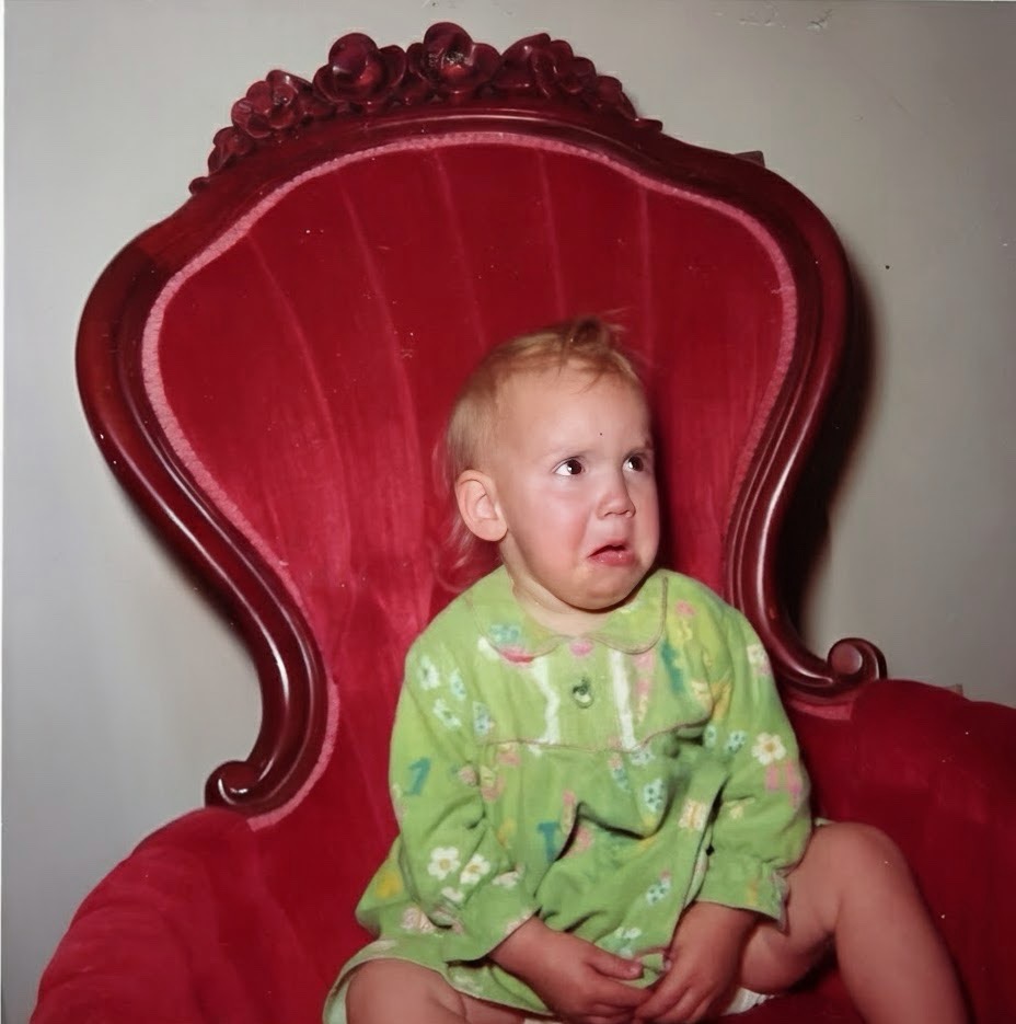 Red velvet Victorian chairs passed down through the family, surprising Little Things Grandchildren Remember Most
