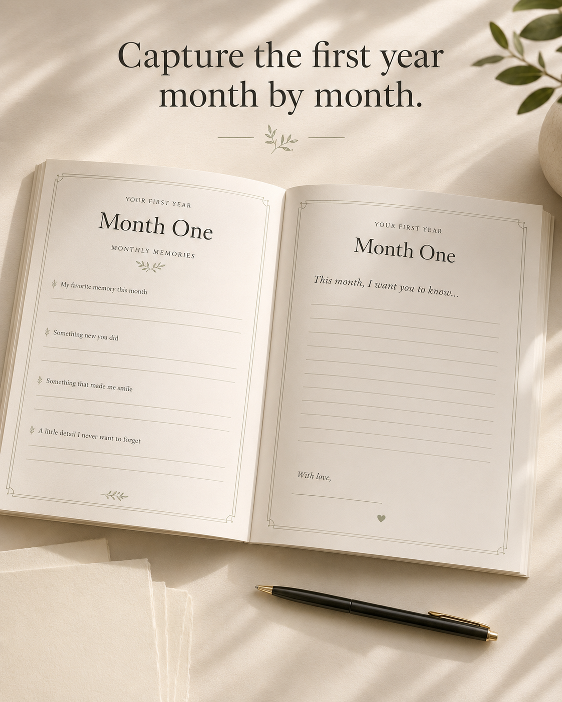Letters from Grandma: A First Year Keepsake Journal Printable PDF - Image 2