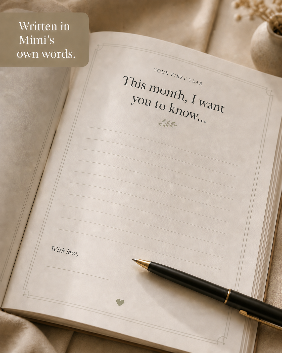 Letters from Grandma: A First Year Keepsake Journal Printable PDF - Image 5