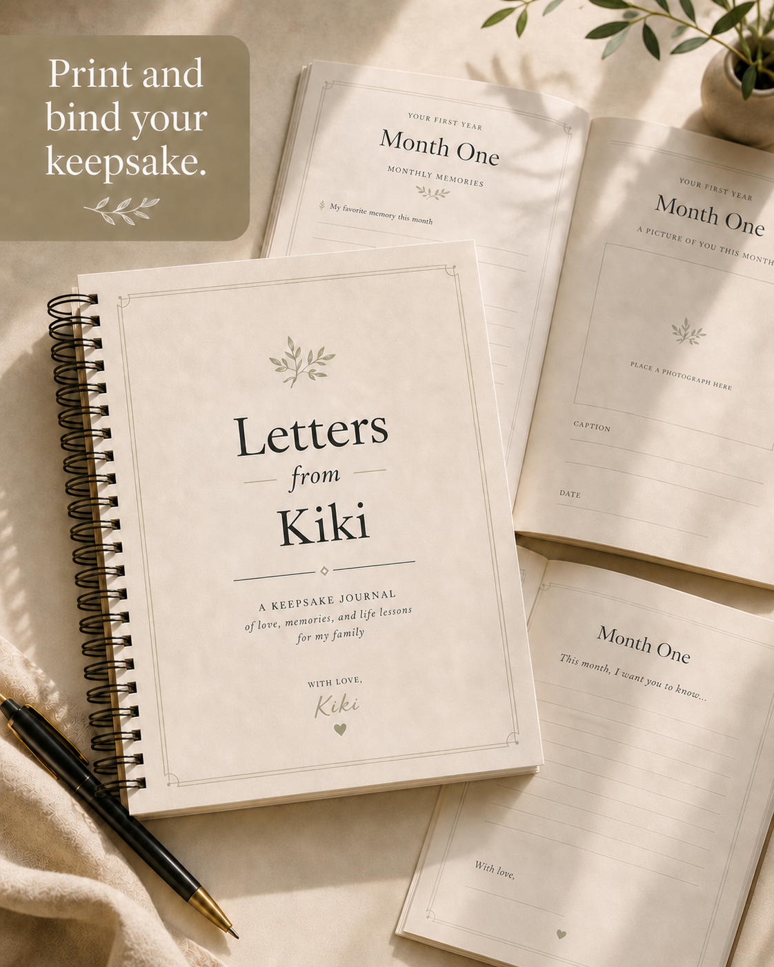 Letters from Grandma: A First Year Keepsake Journal Printable PDF - Image 7